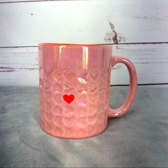 Season Of Love Pink Heart Ceramic‎ Mug - Picture 1 of 5